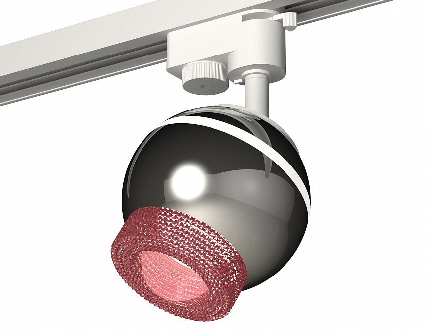 XT1104003 PSL/PI серебро полированное/розовый GU5.3 LED 3W 4200K (A2520, C1104, N7193)