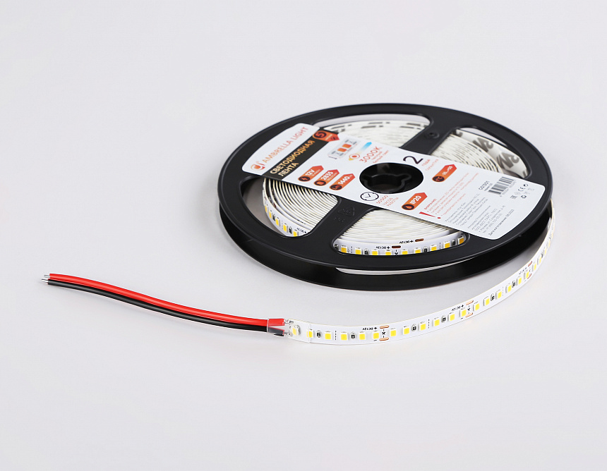 GS1301 2835 180Led/ 14.4W m/ 12V IP20 3000K/ 5000*8*1.2mm (2 конт.) GS1301 2835 180Led/ 14.4W m/ 12V IP20 3000K/ 5000*8*1.2mm (2 конт.)