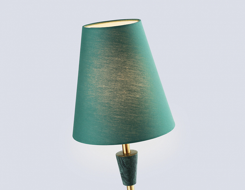 LH75057 BS/GN латунь/зеленый E14 max 40W D180*460