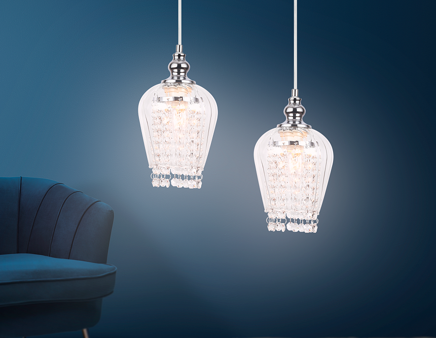 TR3608 CH/CL хром/прозрачный E27 max 40W D140*1000