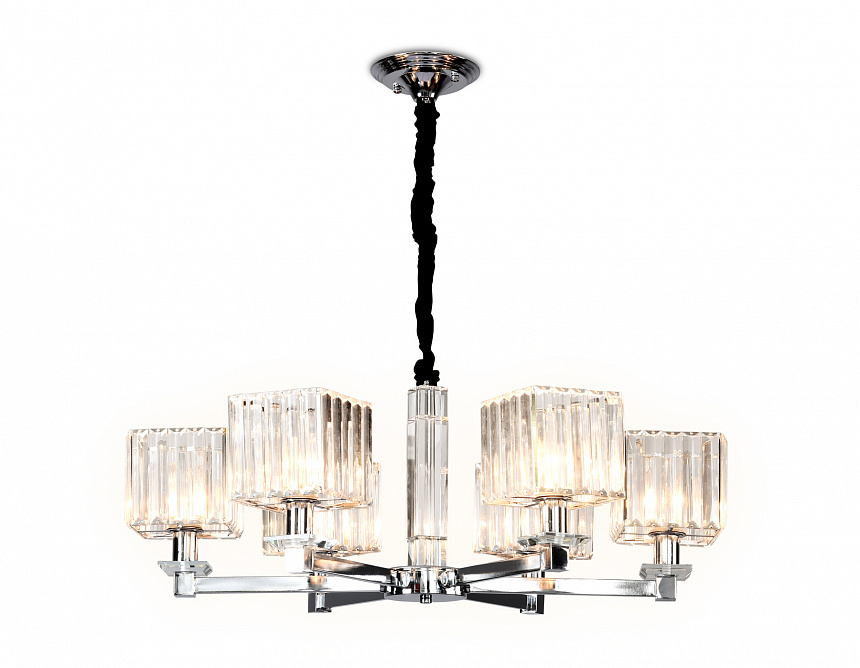 TR4522/6 CH/CL хром/прозрачный E14/6 max 40W D710*660