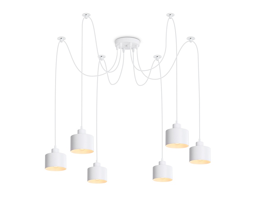 TR8131/6 WH белый E27*6 max 40W D700*800