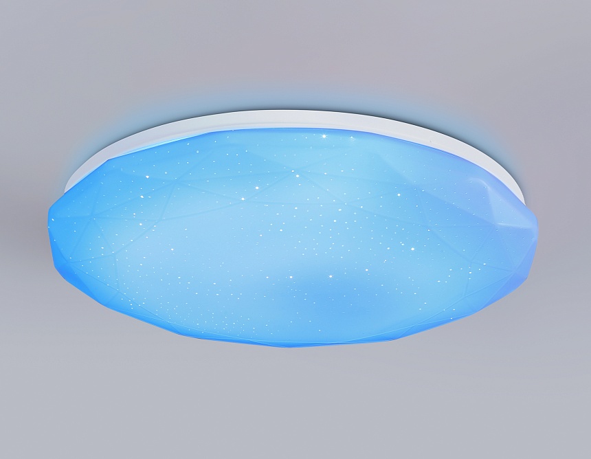 FZ418 WH белый IP20 66W 3000K-6500K+RGB D480*65 (ПДУ ИК)