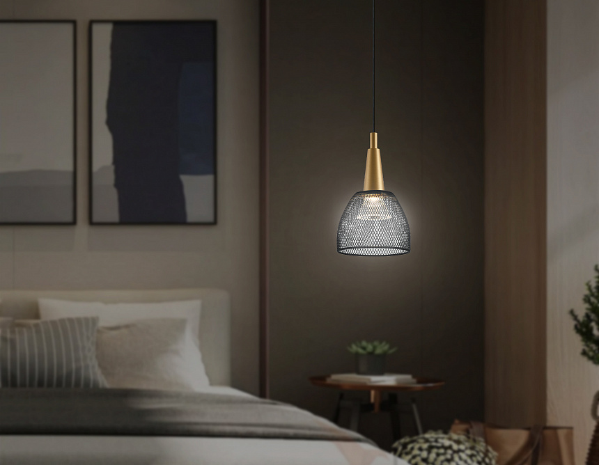 GV1656 BK/GD черный/золото IP20 9W 4200K 48V 24° D115*1500