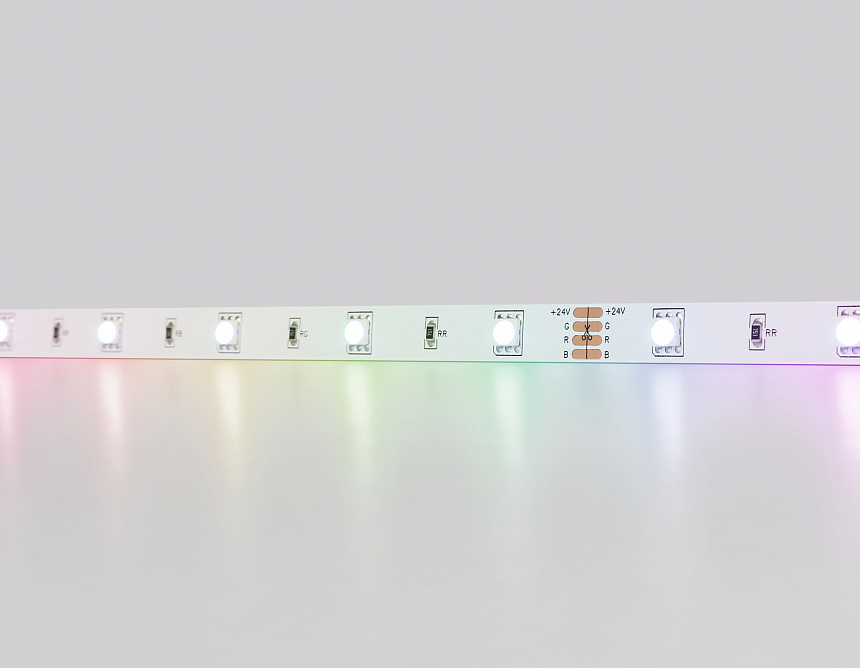 GS4301 5050 30Led/ 7.2W m/ 24V IP20 RGB/ 5000*10*1.87mm (4 конт.) GS4301 5050 30Led/ 7.2W m/ 24V IP20 RGB/ 5000*10*1.87mm (4 конт.)