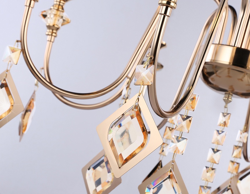 TR4957/8 FGD/TI золото/янтарь E14*8 max 40W D712*625