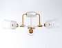 TR303321/3 WH/GD/CL/FR белый/золото/прозрачный/белый матовый E27*3 max 60W D620*210