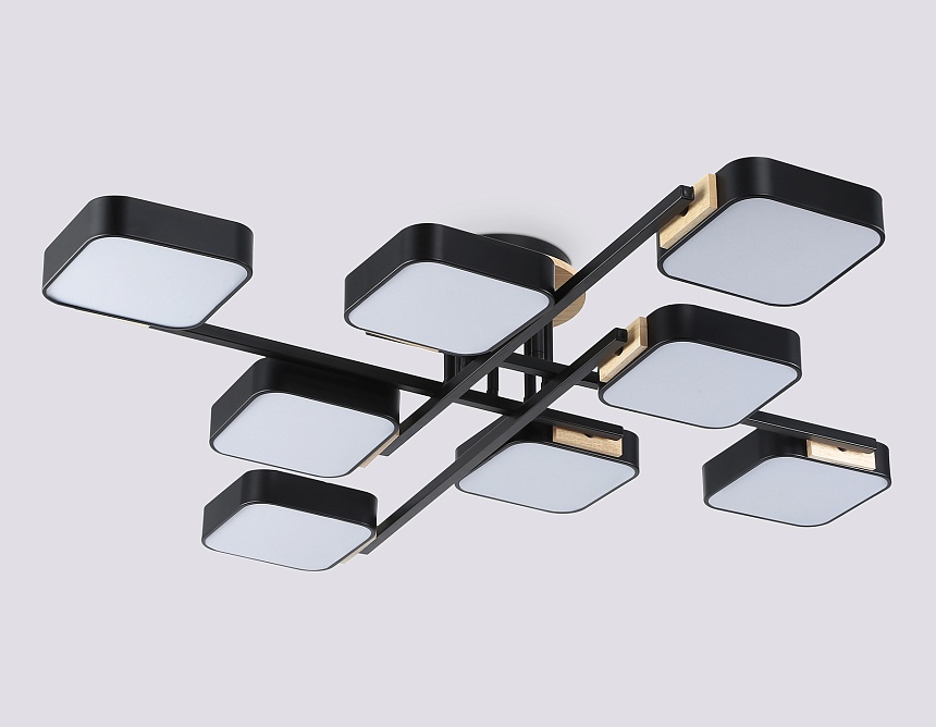 FL4890/8 BK/WD черный/дерево 144W 3000-6000K 960*960*160 (без ПДУ)