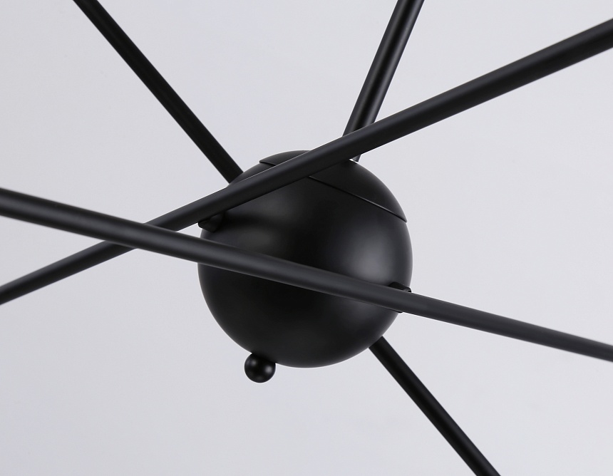 TR80435/6 BK/GD черный/золото E27/6 max 60W D950*730