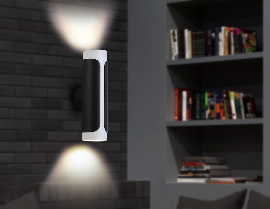 TN51617/2 BK/WH черный/белый GU10/2 D58*195*82