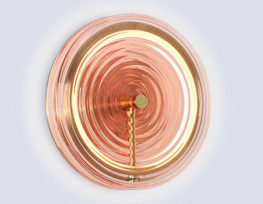 LH31115 BS/PI латунь/розовый 9W 3000K D250*90