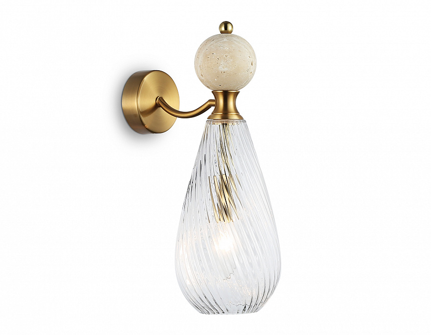 LH53288 BS/CL латунь/прозрачный E14 max 40W 200*125*345