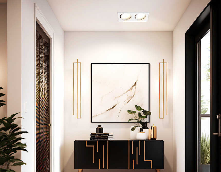 TN6659/2 WH белый IP44 GX53/2 220*110*48