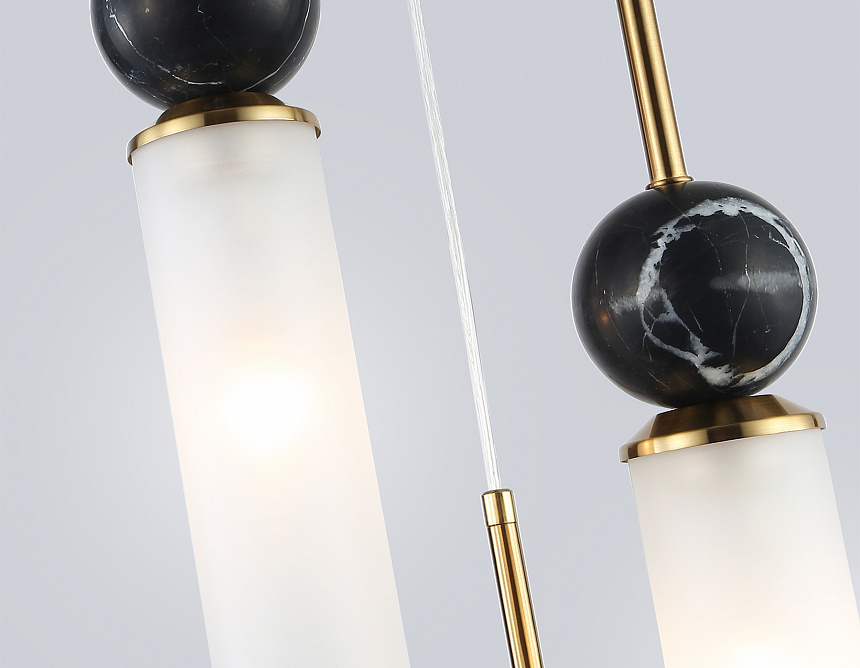 LH53262/3 BS/WH латунь/белый E14*3 max 40W D230*1700