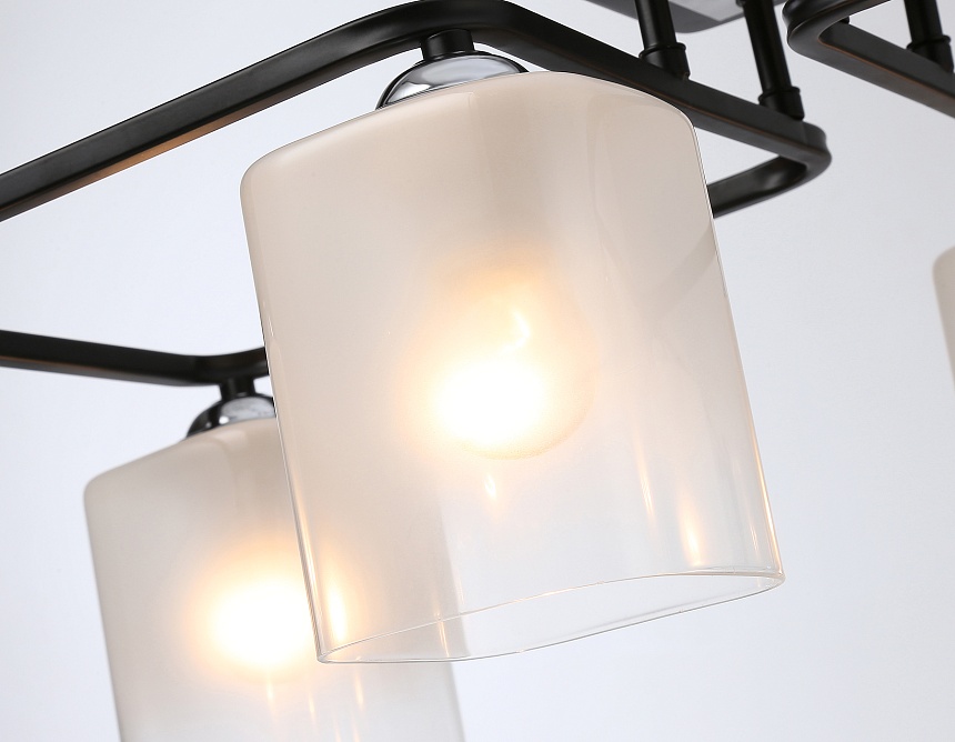 TR303222/4 BK/CH/FR черный/хром/белый матовый E27*4 max 60W 530*290*220