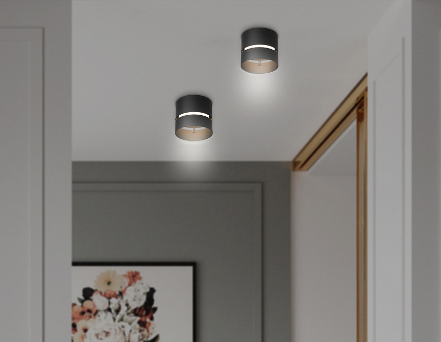 TN71052 BK черный GX53 max 12W D85*75