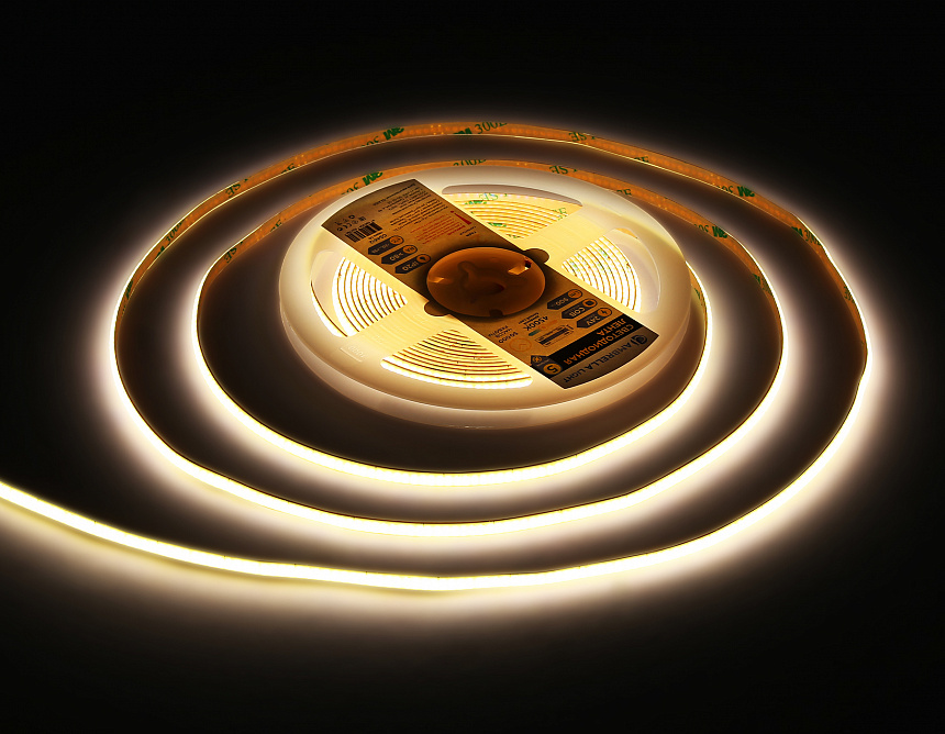 GS4612 COB 400Led/10W m/ 24V IP20 4500K/ 5m*5mm*2.1mm (2 конт.)