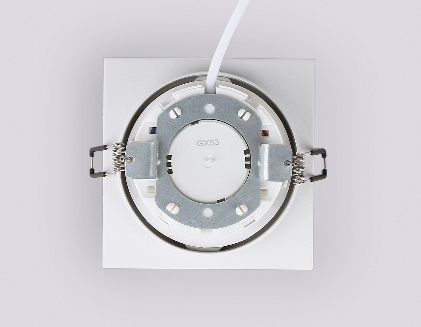 TN52341 SWH/GWH белый песок/белый глянец GX53 max 12W 115*115*25