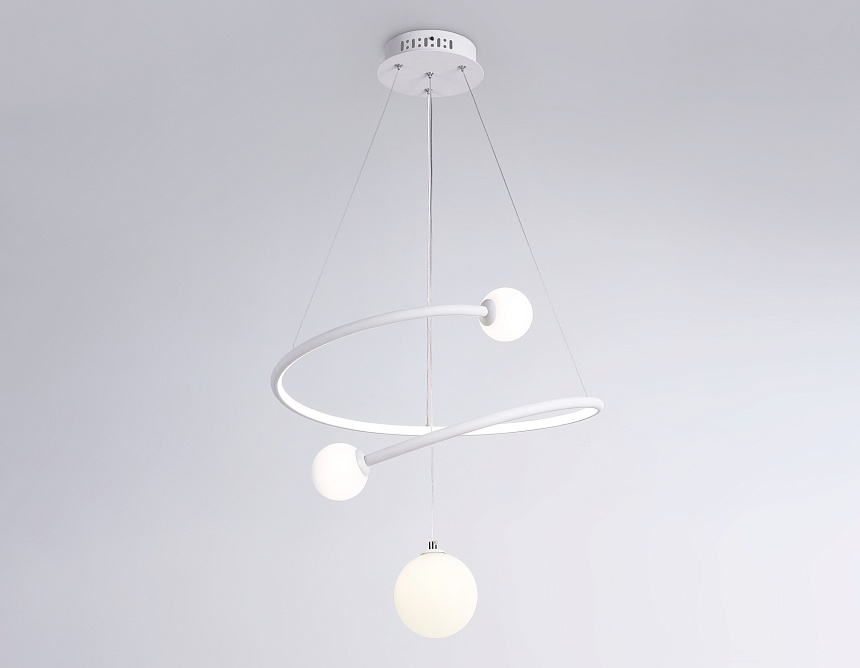 FL66299 WH белый 39W 3000K-6400K+G9 D500*1200 (ПДУ ИК)