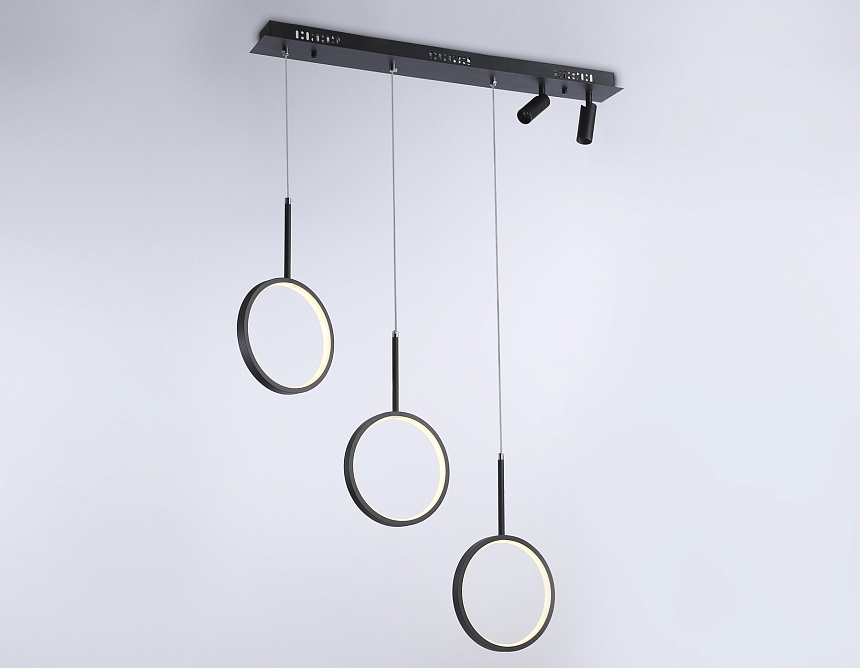 FL5278/3+2 BK черный 59W 3000K/4200K/6400K+4200K 800*20*1200 (ПДУ ИК)