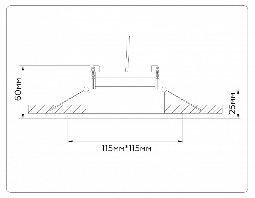 TN52340 SBK/SGD черный песок/золото песок GX53 max 12W 115*115*25