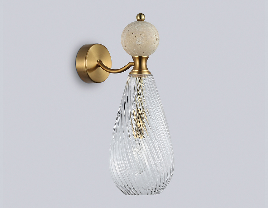 LH53288 BS/CL латунь/прозрачный E14 max 40W 200*125*345