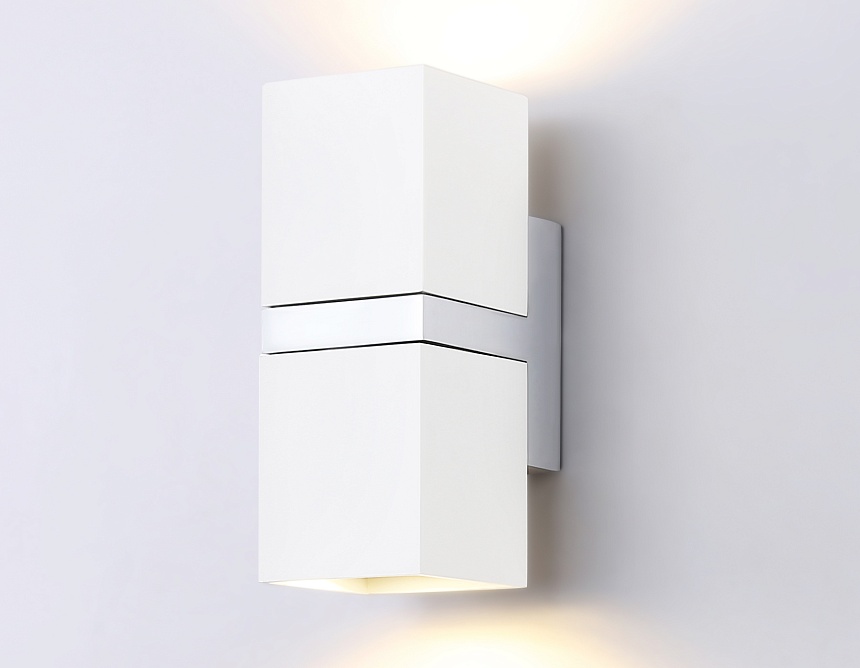 FW245/2 WH/CH белый/хром GU10*2 max 12W 155*61*80 FW245/2 WH/CH белый/хром GU10*2 max 12W 155*61*80
