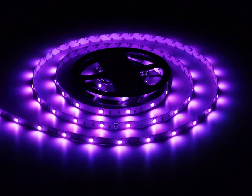 GS2201 5050 30Led/ 7.2W m/ 12V IP20 RGB /5000*10*1.87mm (4 конт.) GS2201 5050 30Led/ 7.2W m/ 12V IP20 RGB /5000*10*1.87mm (4 конт.)