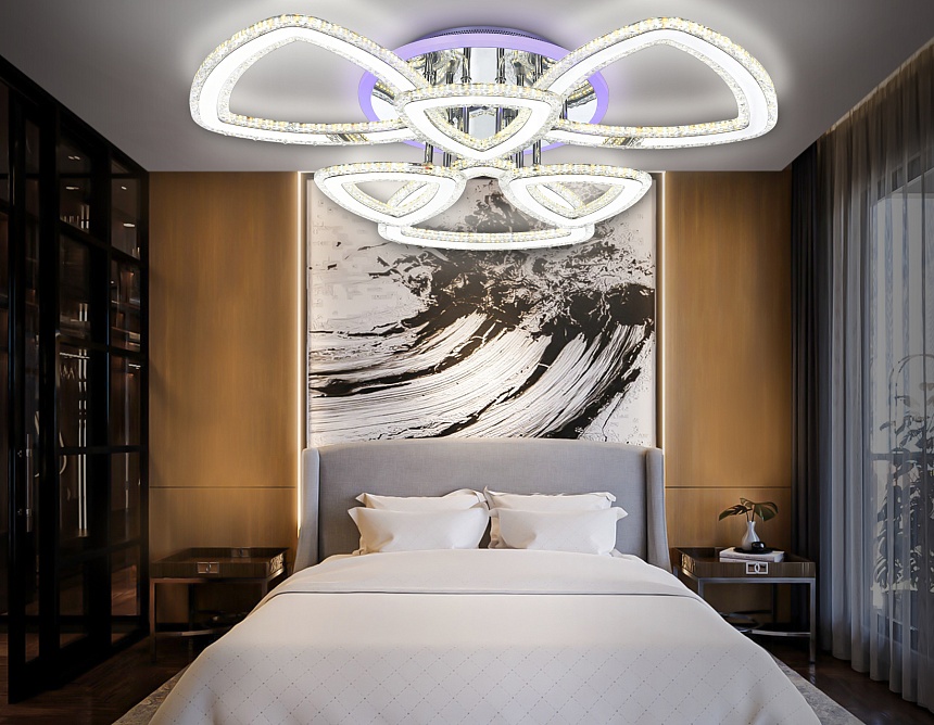 FA8861/3+3 CH хром 153W 3000K+6400K/3000K/6400K/4200K+4200K 670*610*130 (ПДУ РАДИО 2.4G)