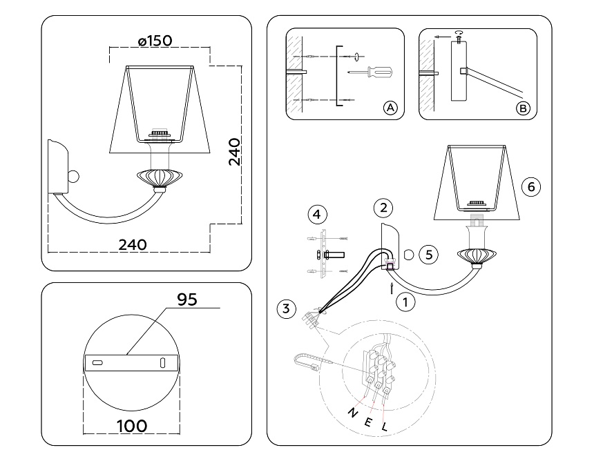 LH75027 GD/PI золото/розовый E14 max 40W 240*150*240