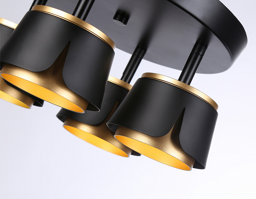 TN71243/4 BK/GD черный/золото GX53/4 D250*147