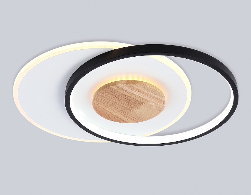 FL4789 WH/BK/WD белый/черный/дерево 54W 3000-6000K 460*365*45 (без ПДУ)