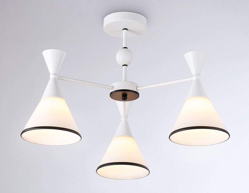 TR3164/3 WH/BK белый/черный E27/3 max 60W D580*380