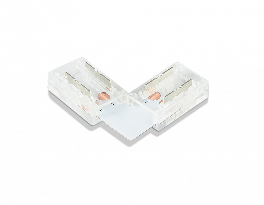 GS6851 Соединитель угловой L COB 12/24V для лент 8mm (2 конт.) (5шт)