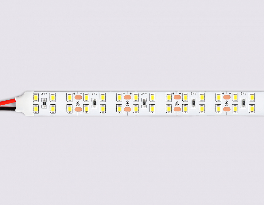 GS3602 2835 204Led/ 20W m/ 24V IP20 4500K/ 5000*14*1.2mm (2 конт.)