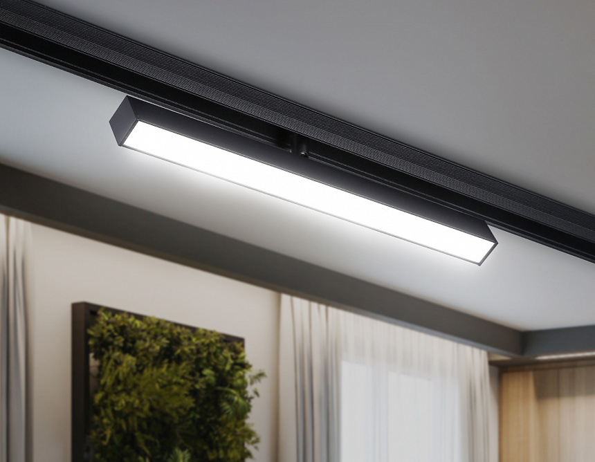 GL4201 BK черный IP20 12W 4200K 48V 305*22*45