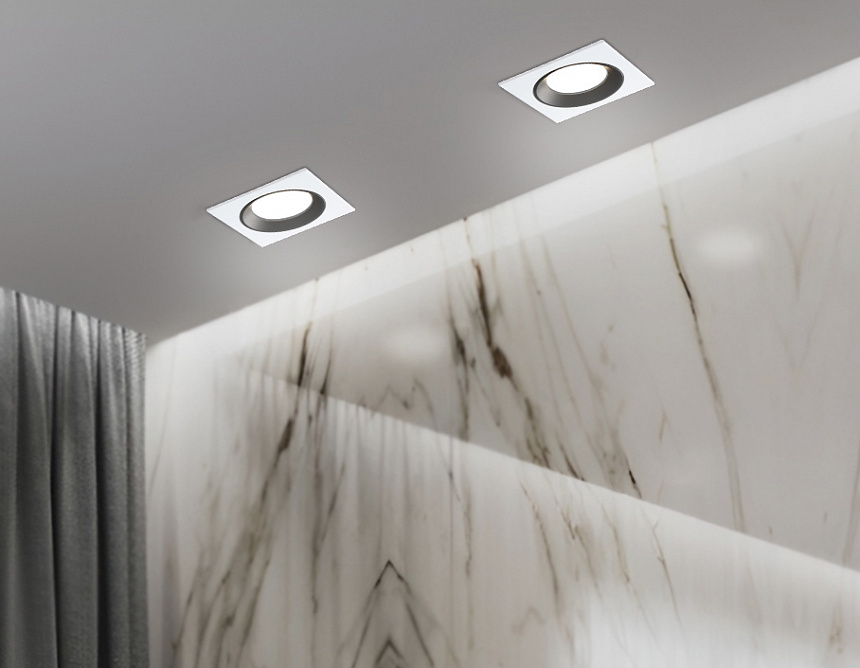 A8925 WH/BK белый/черный MR16 GU5.3 92*92*24