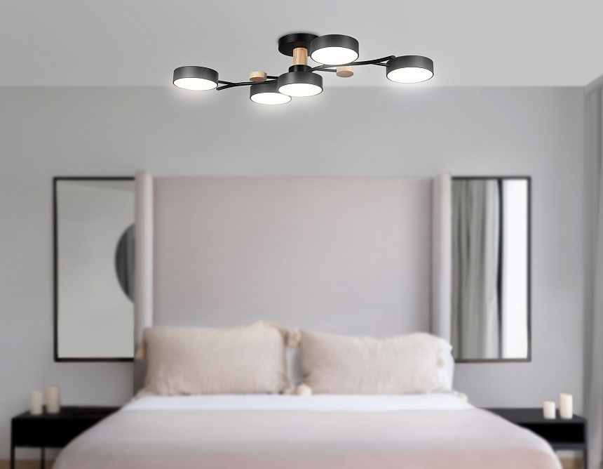 FL4835/5 BK черный 3000K-6400K 70W 830*400*160 (ПДУ ИК)