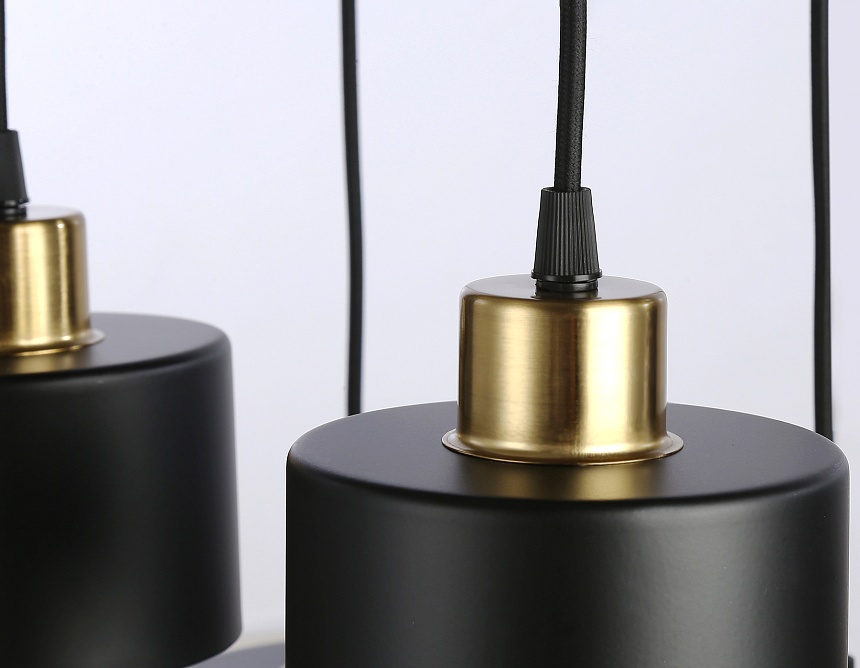 TR8126/6 BK/BS черный/латунь E27*6 max 40W 635*320*920