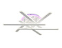 FA8907 WH/CH белый/хром 135W 3000K-6400K+RGB 800*770*160 (ПДУ РАДИО 2.4G)