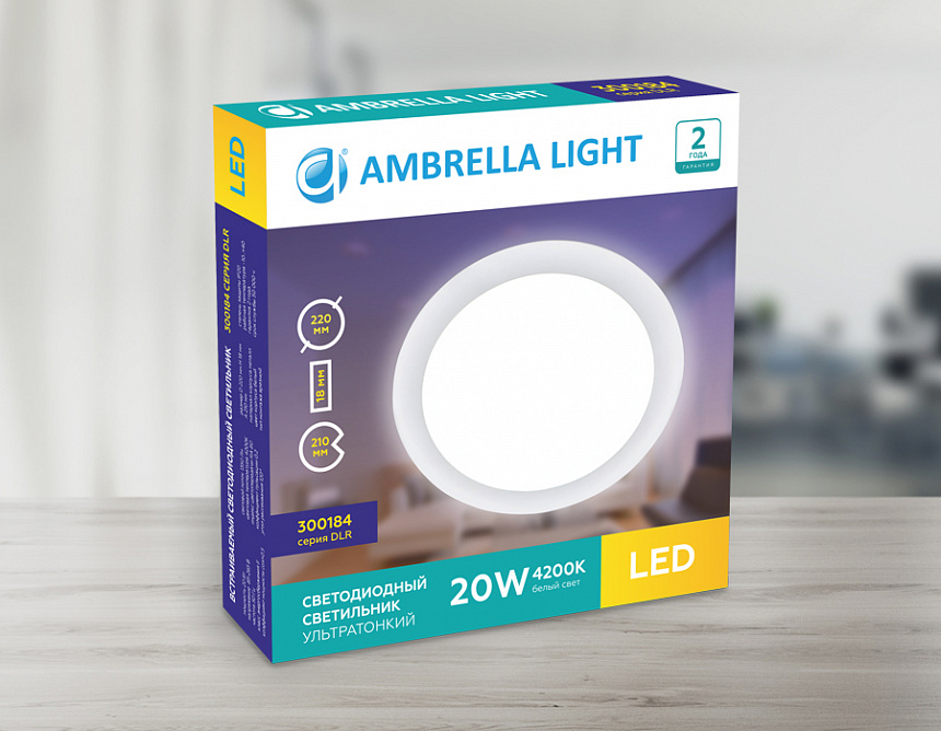 DLR 15W 6400K 185-250V (150W) (D200mm/A176mm) DLR 15W 6400K 185-250V (150W) (D200mm/A176mm)