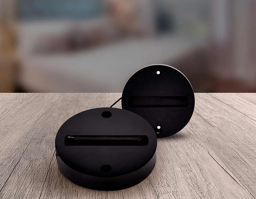 GL7022 BK черный основание отдельное для монтажа трекового однофазного светильника