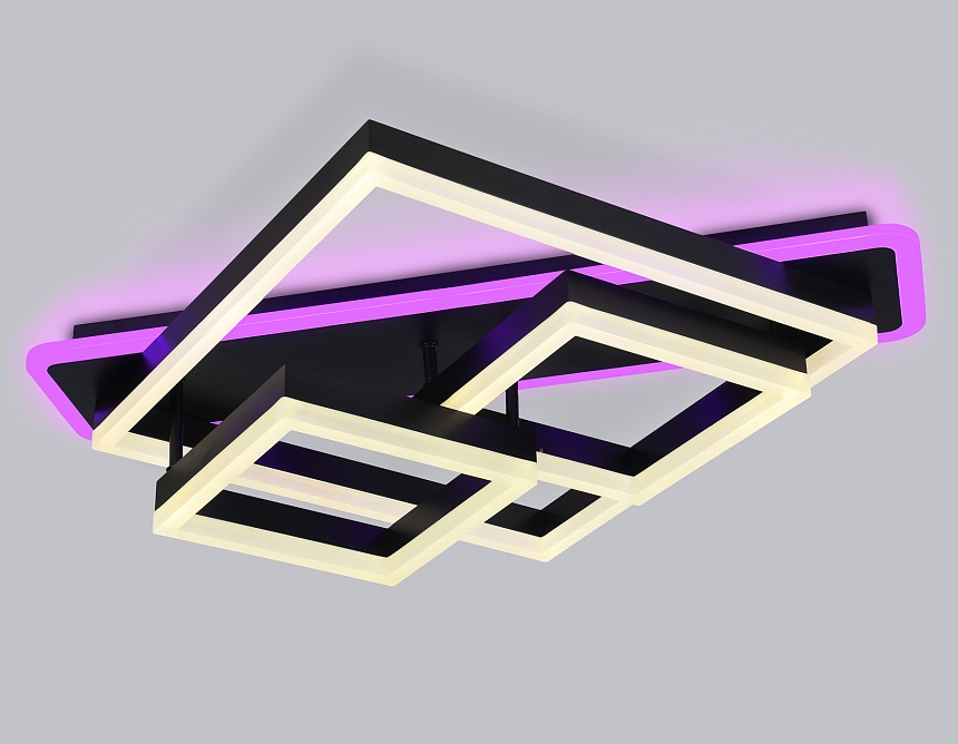 FA8533 BK черный 132W 3000K-6400K+RGB 630*570*160 (ПДУ РАДИО 2.4G)