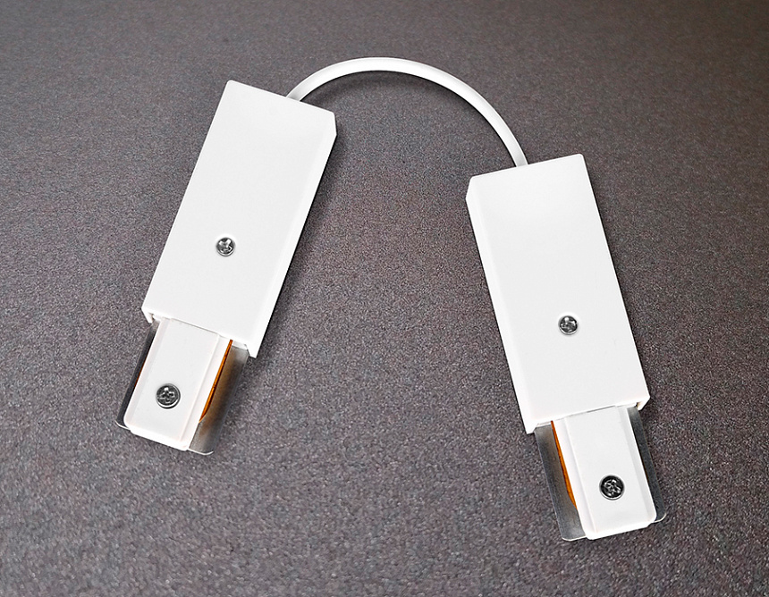 GL7087 WH коннектор гибкий однофазный для соединения трековых шинопроводов