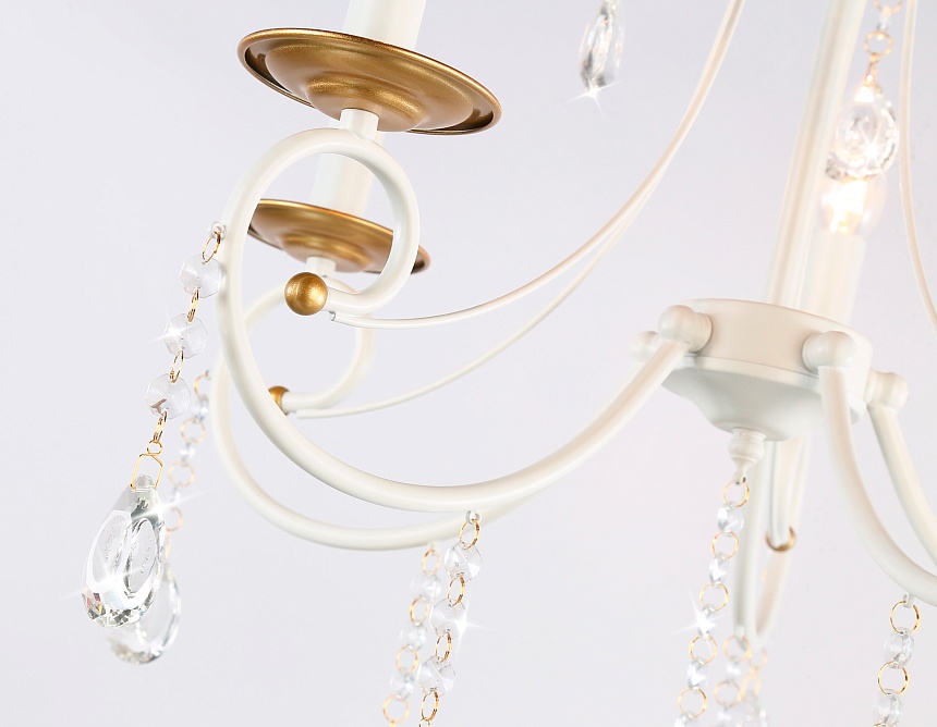 TR4916/5 WH/GD белый/золото E14/5 max 40W D550*860