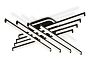 FL6262 BK черный 130W 3000K-6400K 810*810*130 (ПДУ ИК)