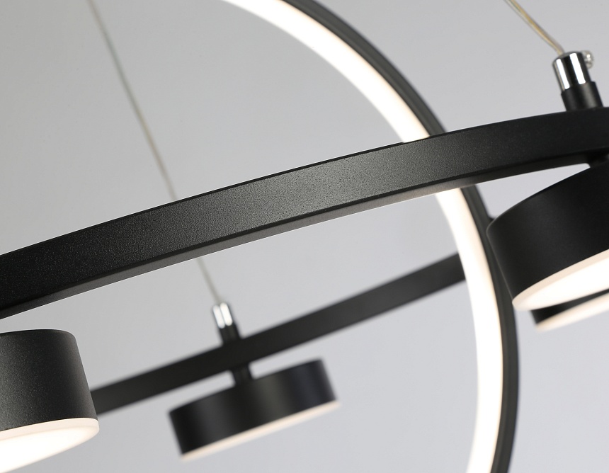 FL51775/2+6 BK черный 3000K/4200K/6400K 58W D600/380*1200 (ПДУ ИК)