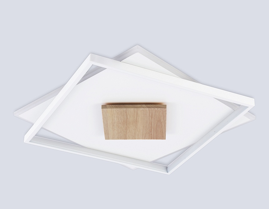 FL4790 WH/WD белый/дерево 77W 3000-6000K 515*515*50 (без ПДУ)