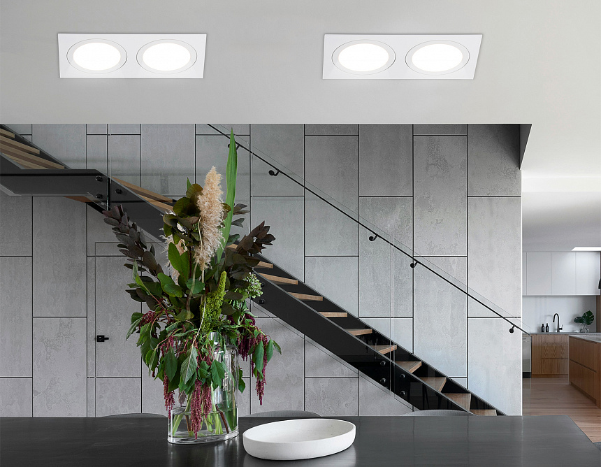 TN6612/2 WH белый IP44 GX53/2 max 15W 215*110*24