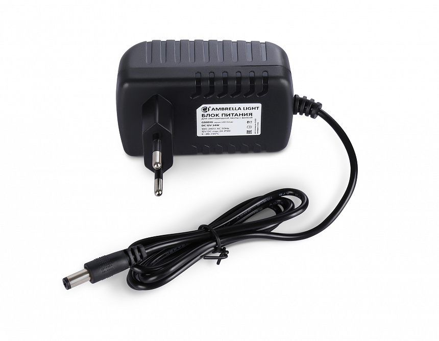 GS8510 блок питания 12V 24W 2A IP20 100-240V 80*50*70